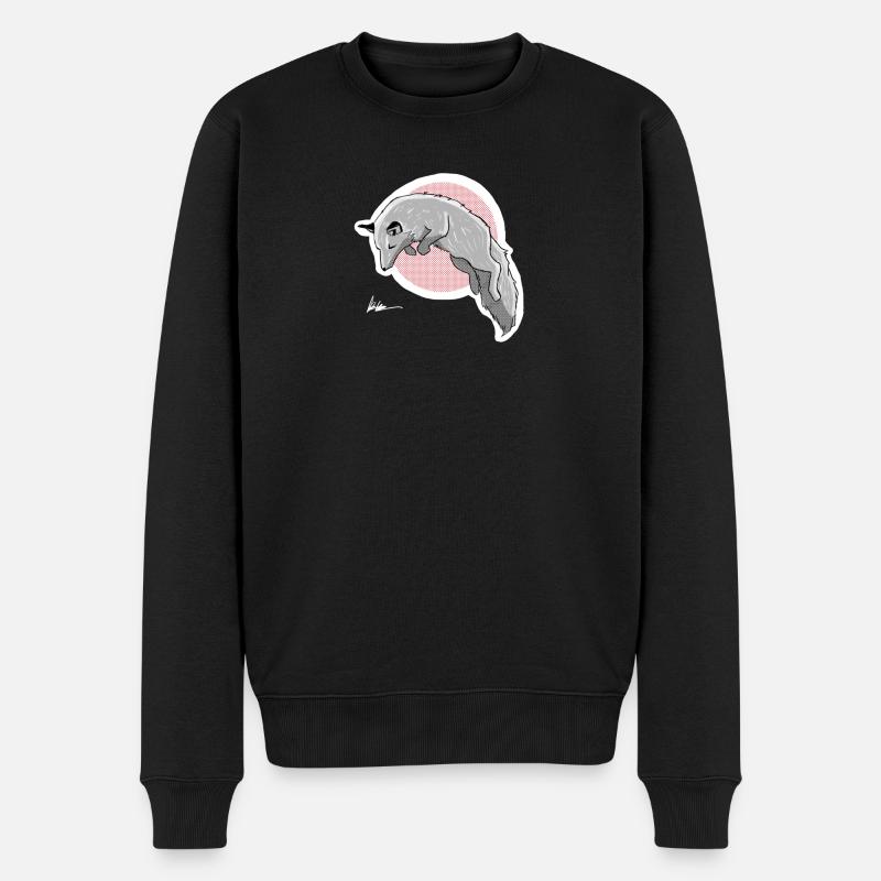 chasse au renard des neiges - Pull Premium bio Homme - noir