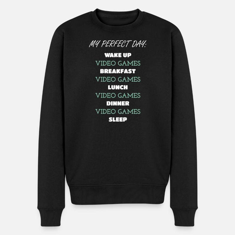 Gaming Lifestyle Citation Imprimer - Pull Premium bio Homme - noir