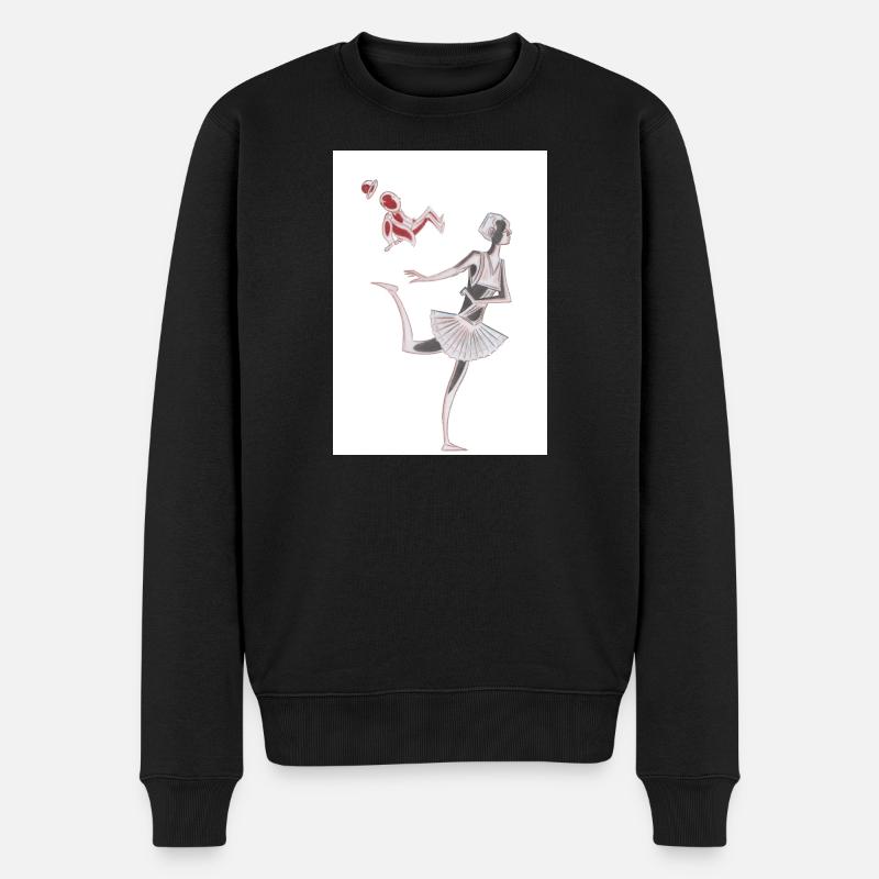 Ballett - Männer Premium Bio Pullover - Schwarz