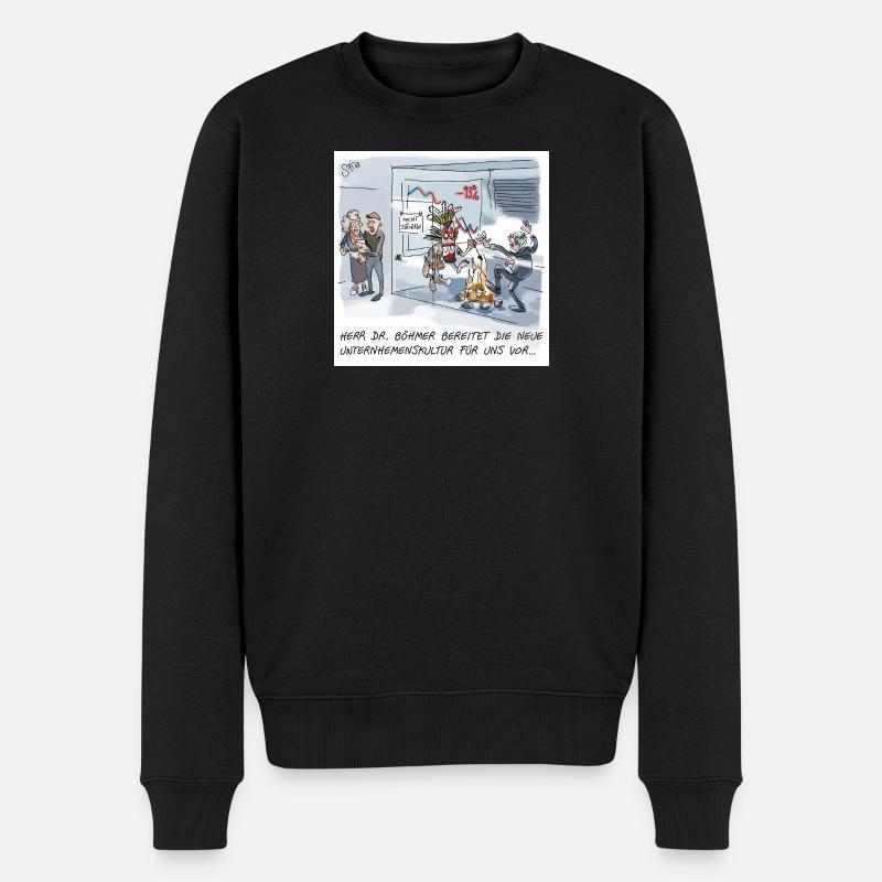 Neue Unternehmenskultur entfacht - Männer Premium Bio Pullover - Schwarz