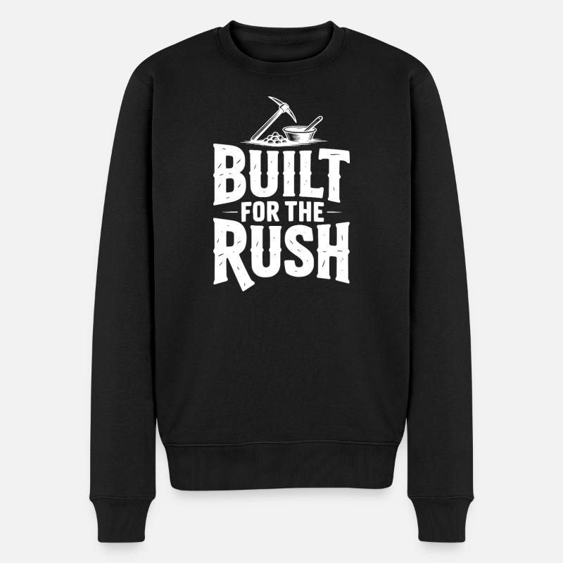 Gebaut für den Rush - Männer Premium Bio Pullover - Schwarz