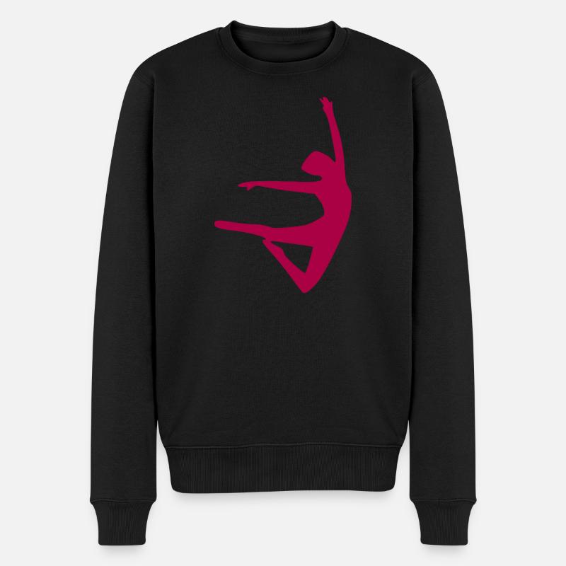 Tanz tanzen - Männer Premium Bio Pullover - Schwarz