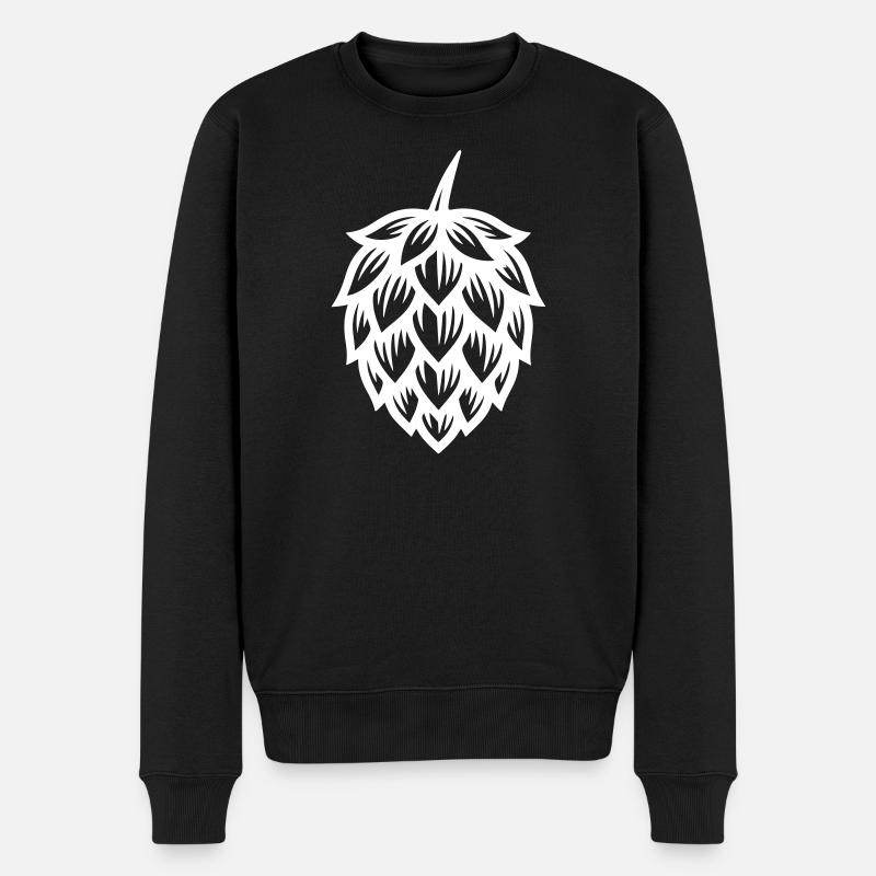 Symbole du houblon - Pull Premium bio Homme - noir