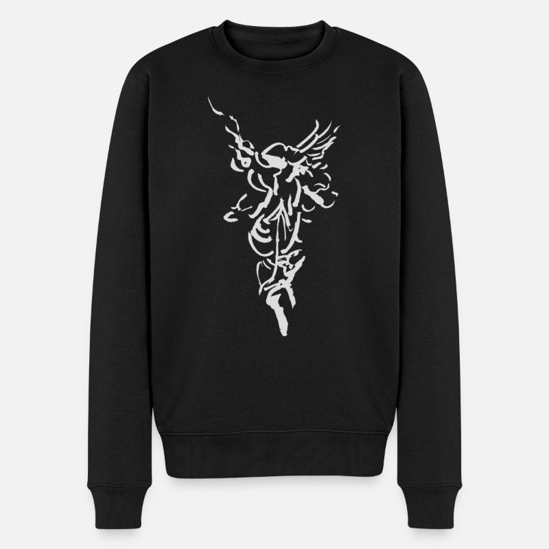 Ange - Pull Premium bio Homme - noir