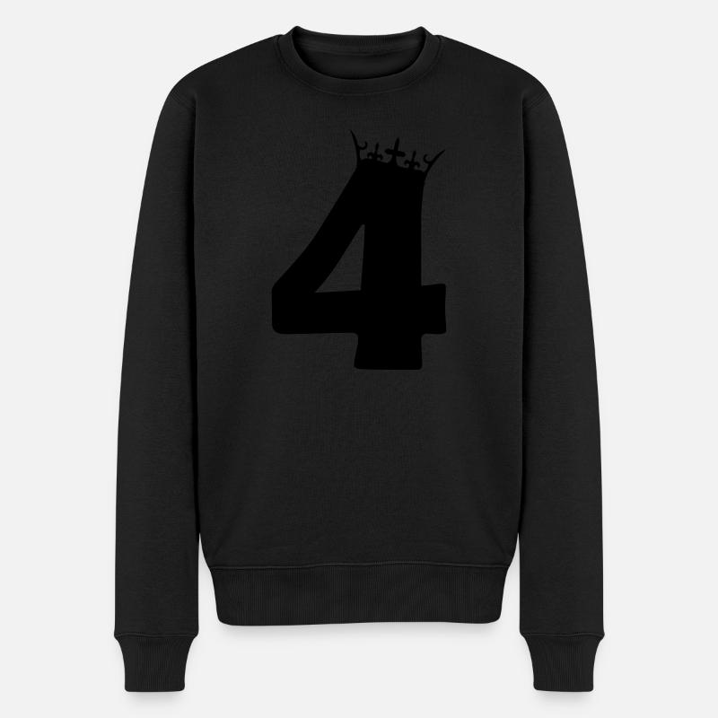 4 roi - Pull Premium bio Homme - noir