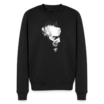 Immanuel Kant - Männer Premium Bio Pullover - Schwarz - Vorne - Nico (187cm)