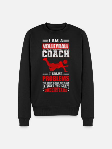 Volleyball Player Win Match - Men's Premium Organic Jumper - black