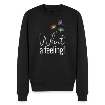 Quel sentiment négatif - Pull Premium bio Homme - noir - Devant - Nico (187cm)