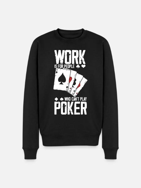 Poker - Pull Premium bio Homme - noir