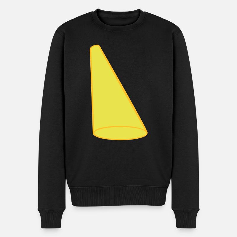 Lichtkegel Scheinwerfer Bühne Design - Männer Premium Bio Pullover - Schwarz