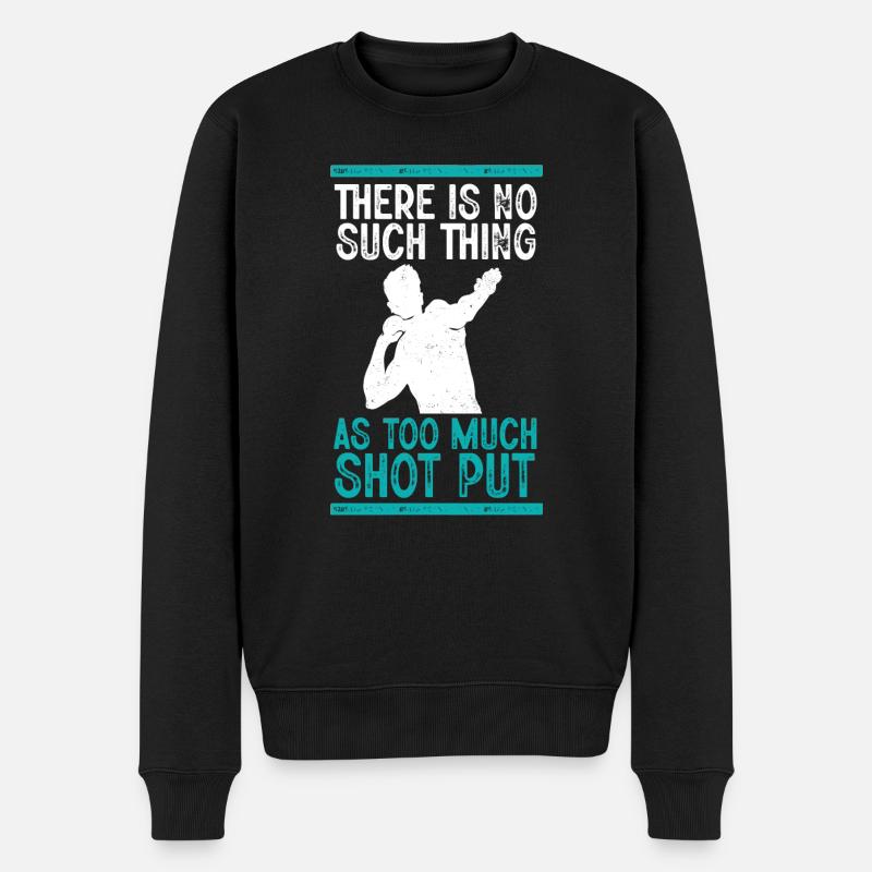 Kugelstoßen Werfen Leichtathletik - Männer Premium Bio Pullover - Schwarz