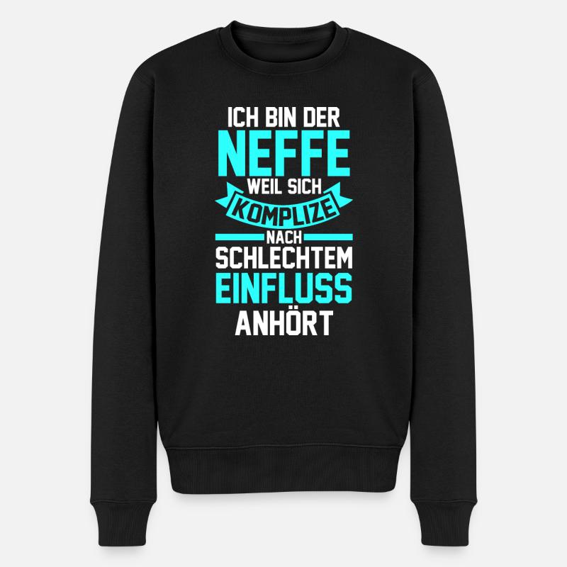 Neffe - Männer Premium Bio Pullover - Schwarz