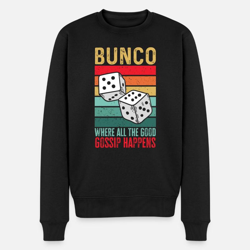 Bunco Würfelspiel - Männer Premium Bio Pullover - Schwarz