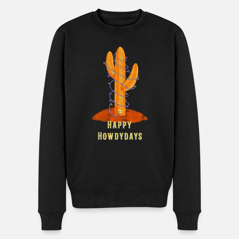 Joyeuses Fêtes Cactus - Pull Premium bio Homme - noir