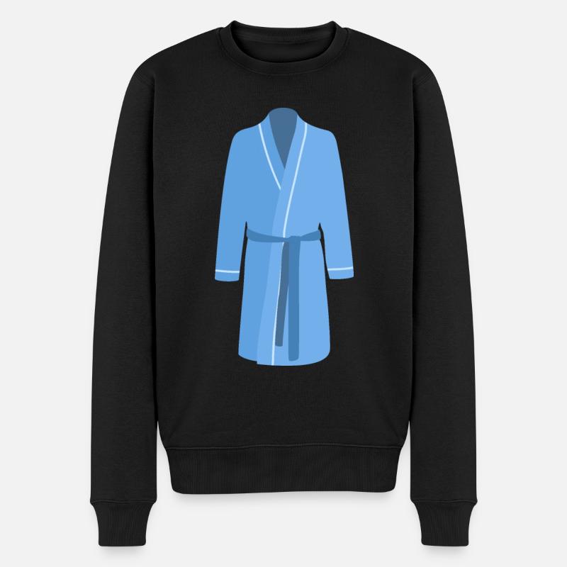 peignoir bleu - Pull Premium bio Homme - noir