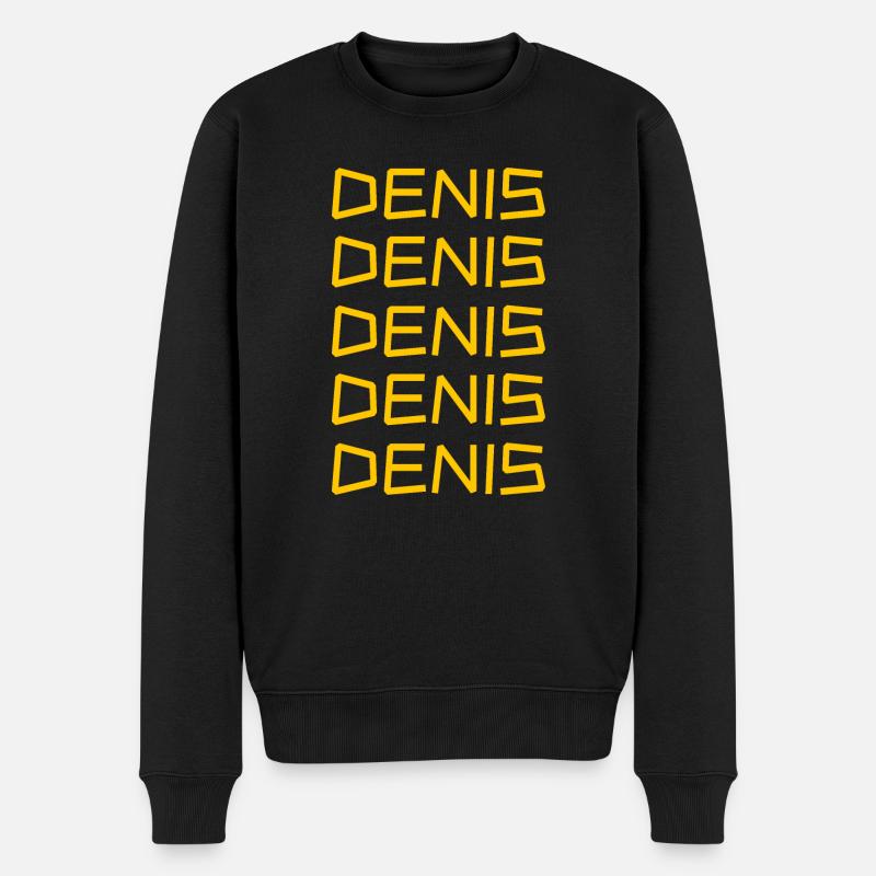 Geschenk für Denis - Männer Premium Bio Pullover - Schwarz