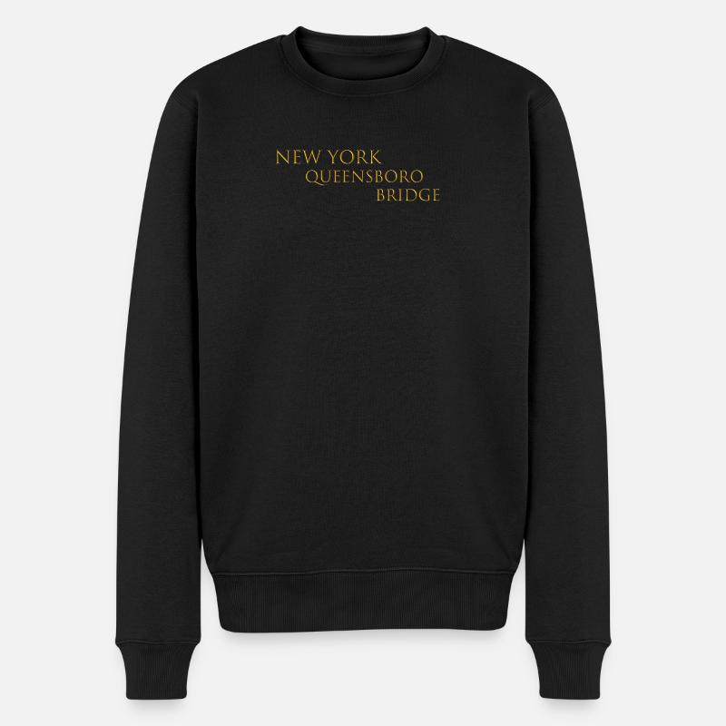 Queensboro Bridge - Männer Premium Bio Pullover - Schwarz