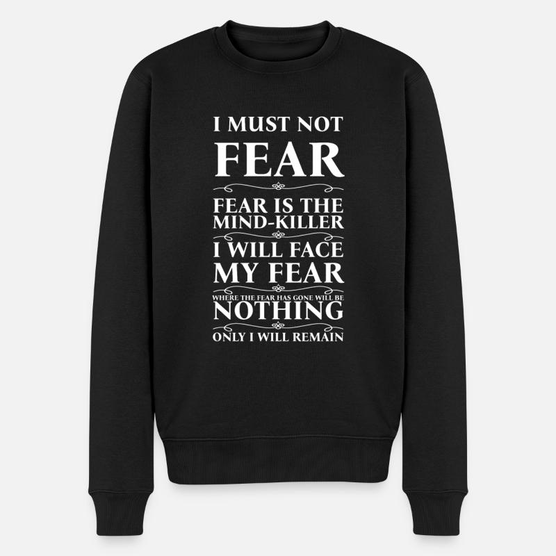 I must not fear! - Männer Premium Bio Pullover - Schwarz