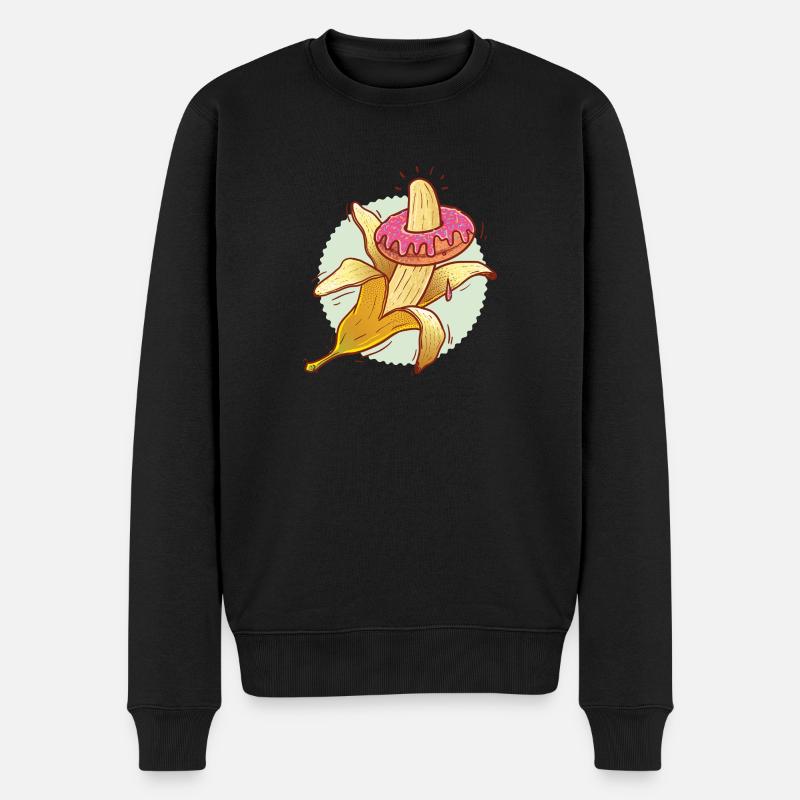 Banana Donut - Pull Premium bio Homme - noir
