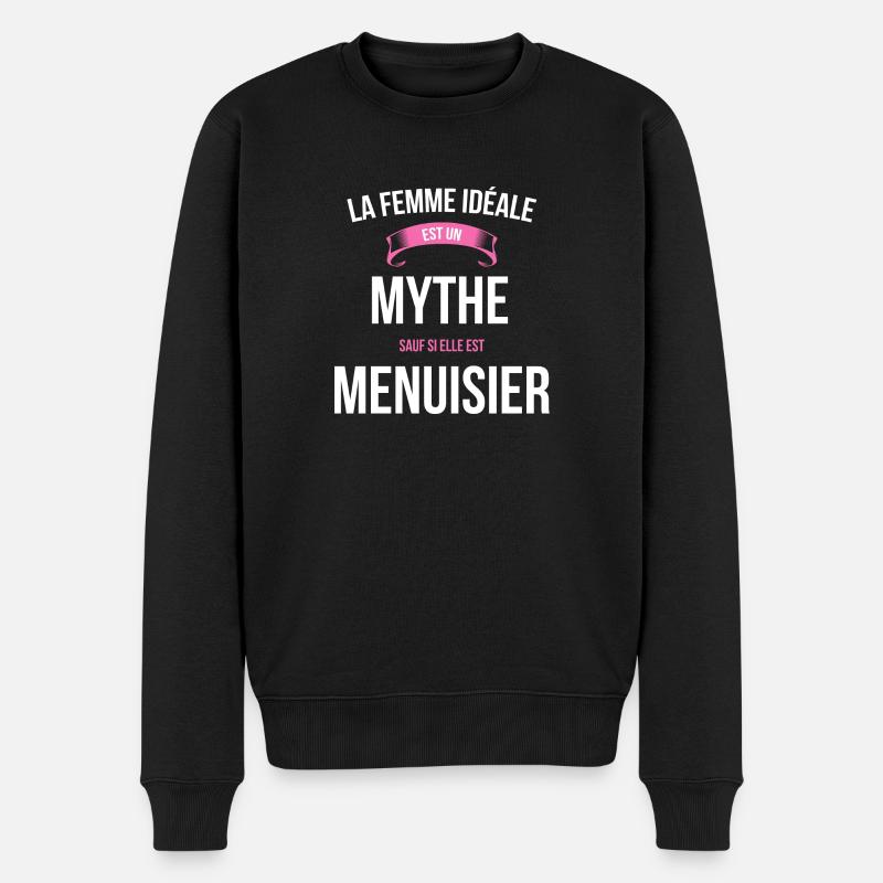 Menuisier idéale mythe cadeau noël - Pull Premium bio Homme - noir