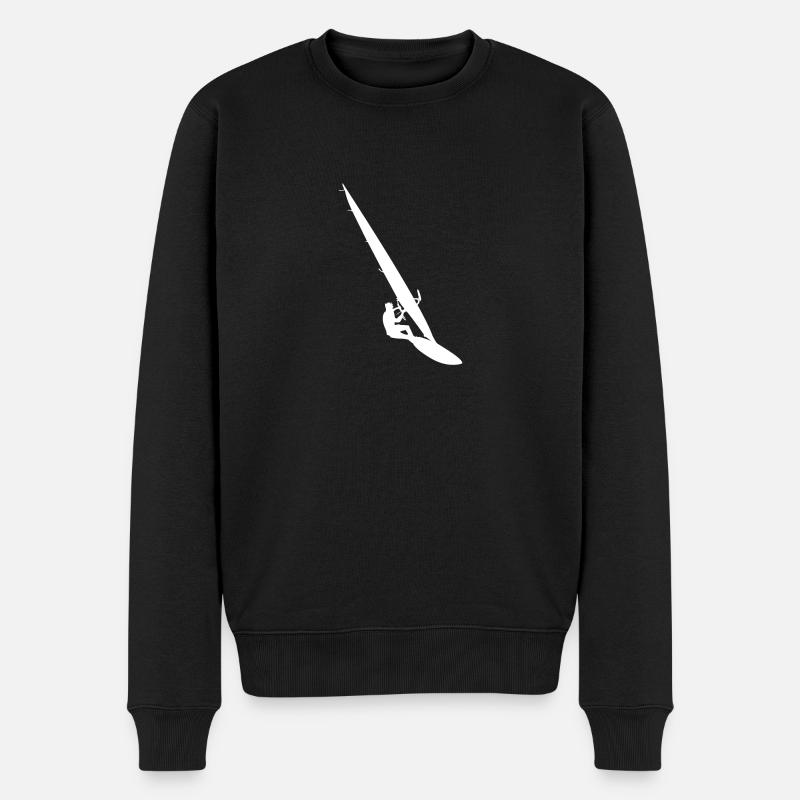 Planche à voile cadeau Windsurfer Surfer Windsurf - Pull Premium bio Homme - noir