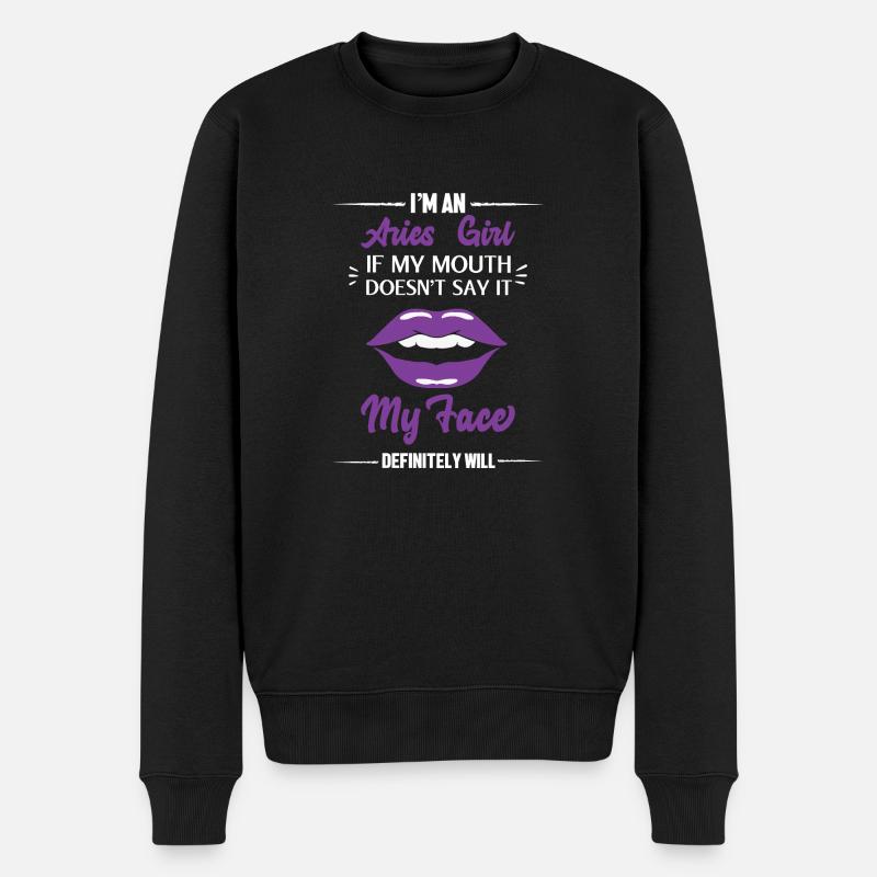 Signe du zodiaque Bélier - Pull Premium bio Homme - noir
