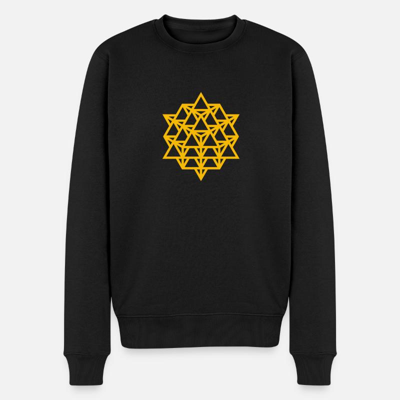 Matrice de vecteur isotrope - Pull Premium bio Homme - noir