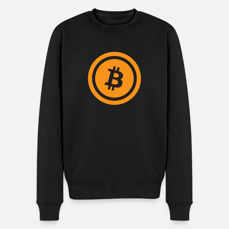 Bitcoin - Pull Premium bio Homme - noir