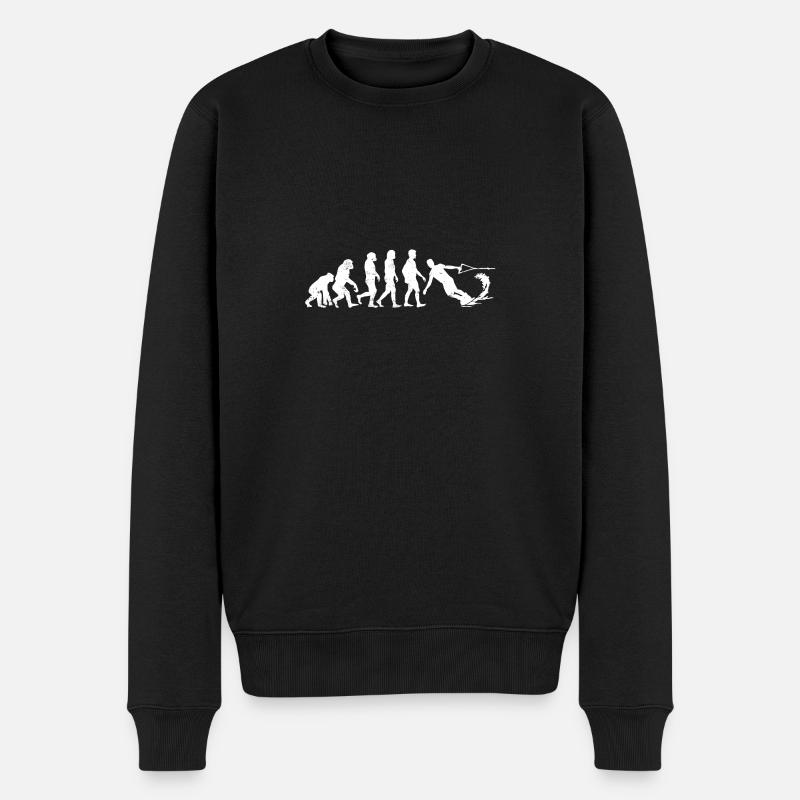wakeboarder evolution wakeboard gift water - Men's Premium Organic Jumper - black