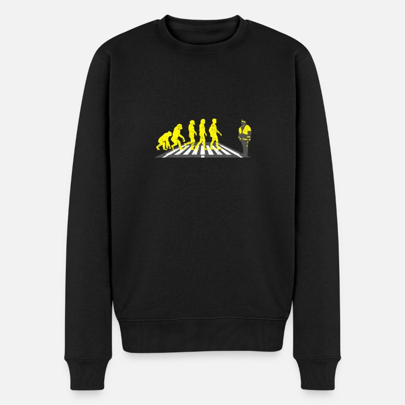 Schülerlotse école d'aide cadeau d'évolution - Pull Premium bio Homme - noir