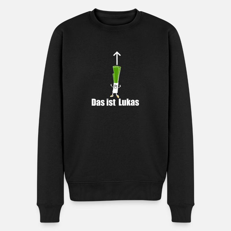 Lauch Lukas T-Shirt - Männer Premium Bio Pullover - Schwarz