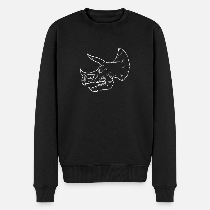 squelette de dinosaure - Triceratops Skull - Pull Premium bio Homme - noir