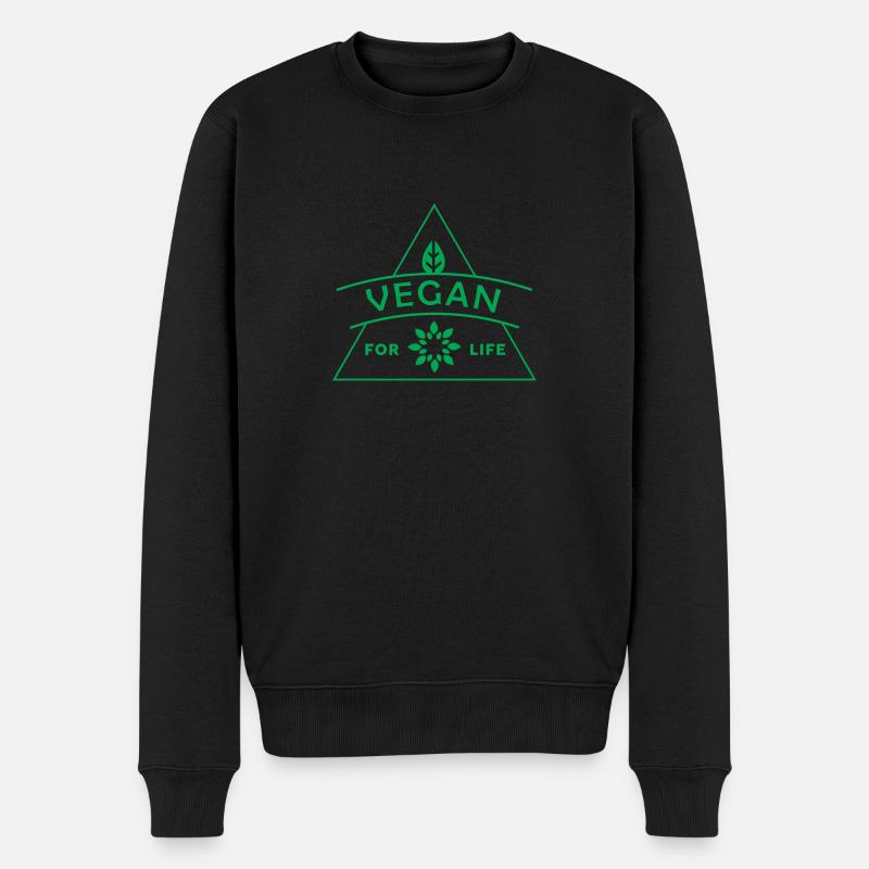 cadeau végétalien - Pull Premium bio Homme - noir