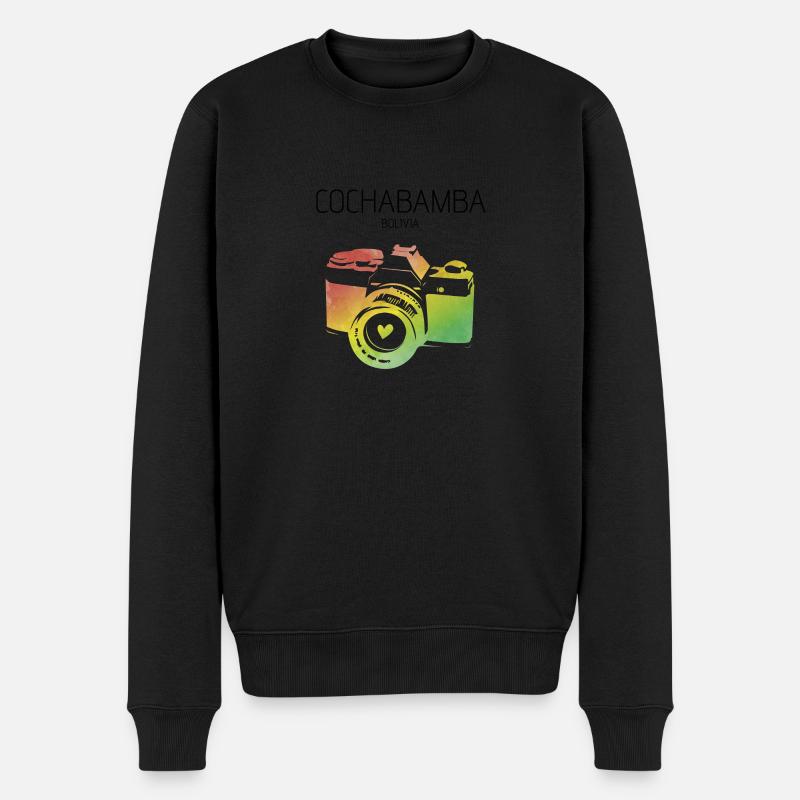 Bolivie, Cochabamba - Pull Premium bio Homme - noir