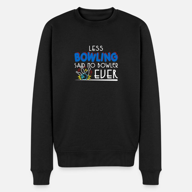 Bowling amateurs pour toujours! - Pull Premium bio Homme - noir