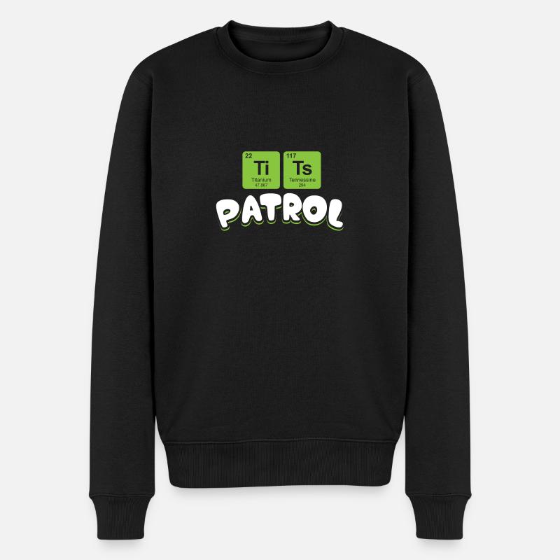 Tits Patrol - cadeau noir - Pull Premium bio Homme - noir