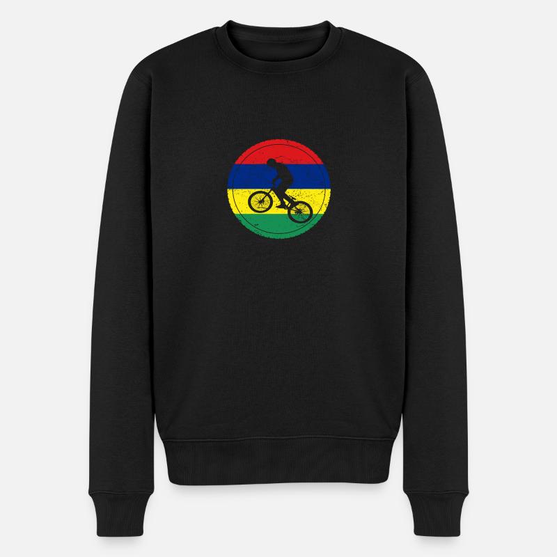 Vélo amour bmx vélo Ile Maurice - Pull Premium bio Homme - noir