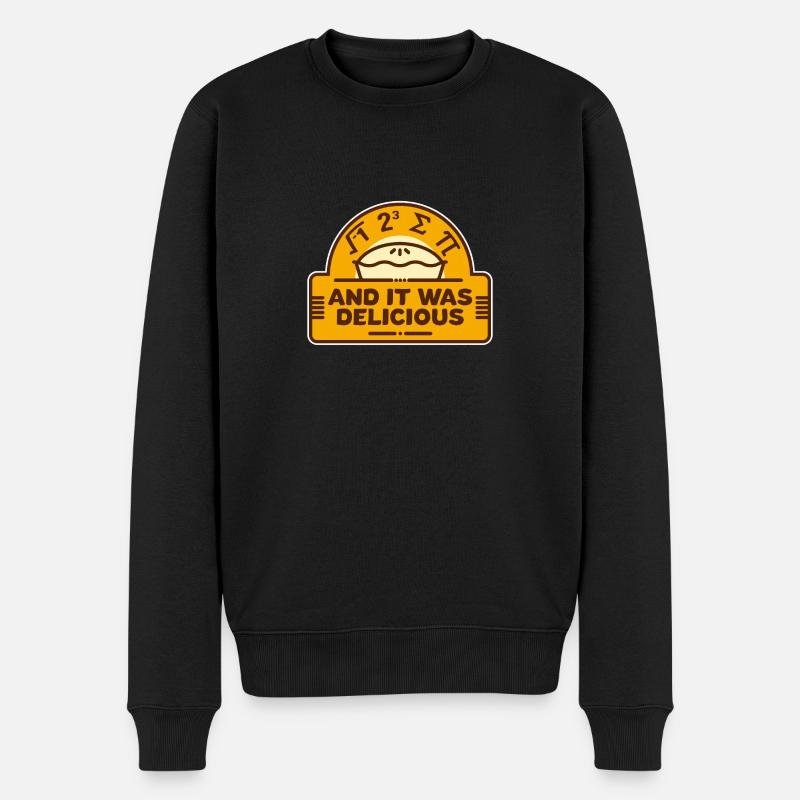 I Ate Some Pi And It Was Delicious! Mathe Nerd - Männer Premium Bio Pullover - Schwarz