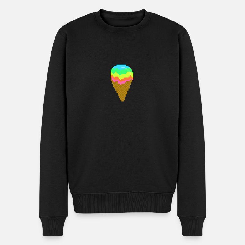 Eis - Männer Premium Bio Pullover - Schwarz