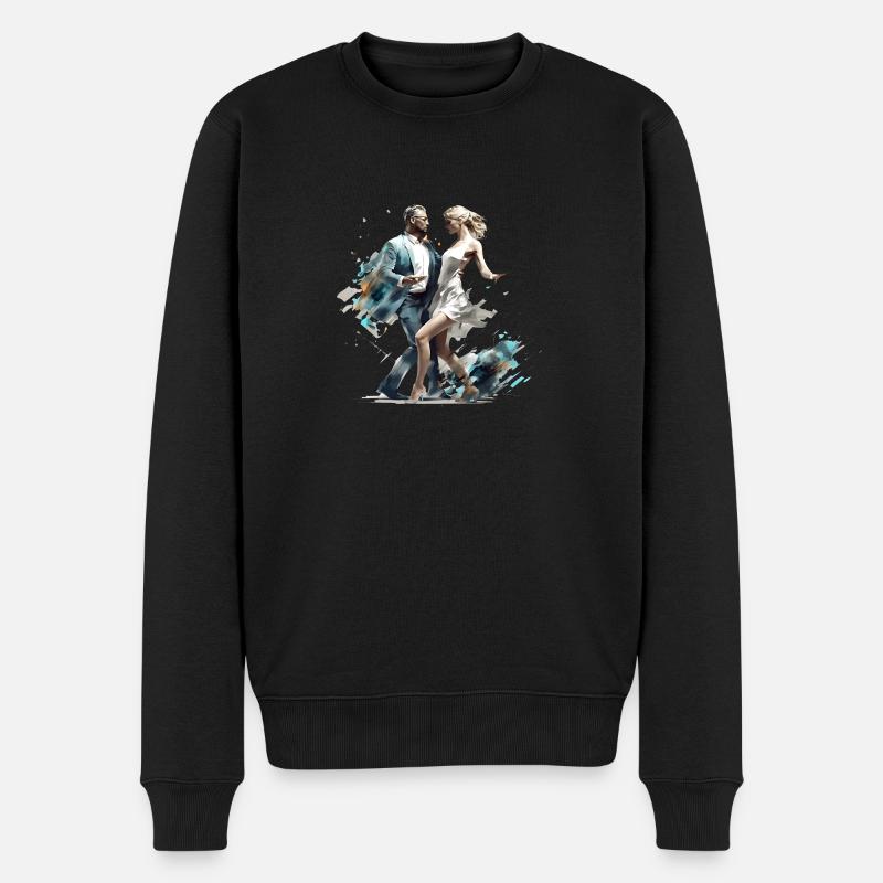 Tanzen macht Spaß - Männer Premium Bio Pullover - Schwarz