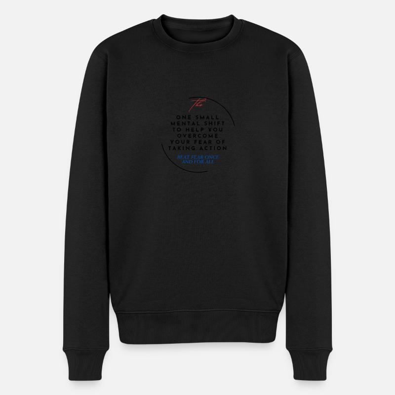 Keine Angst - Männer Premium Bio Pullover - Schwarz