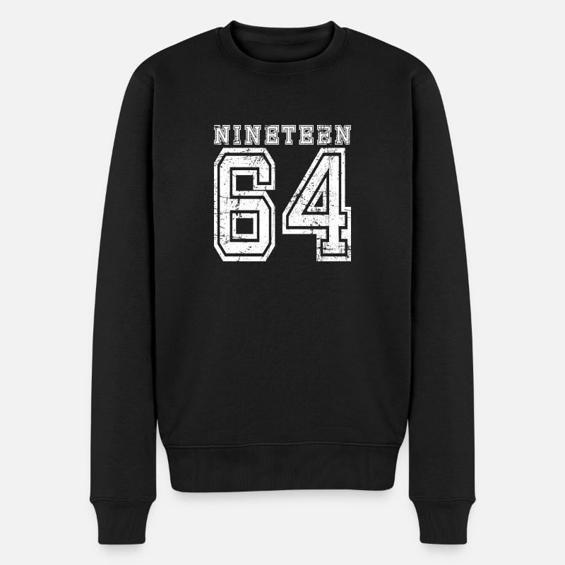 1964 NINETEEN - Pull Premium bio Homme - noir