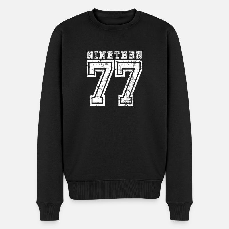 1977 NINETEEN - Pull Premium bio Homme - noir
