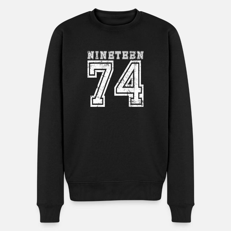 1974 NINETEEN - Pull Premium bio Homme - noir