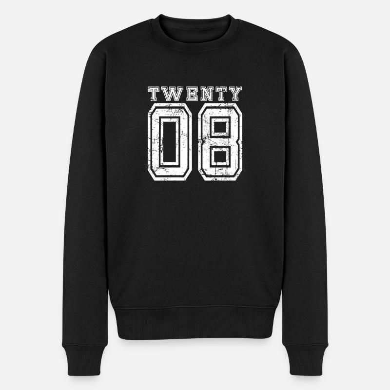 Twenty 2008 - Männer Premium Bio Pullover - Schwarz