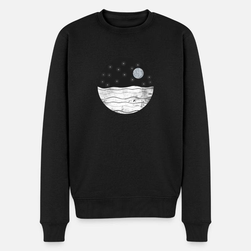 Lune cadeau Waterworks ciel étoilé - Pull Premium bio Homme - noir