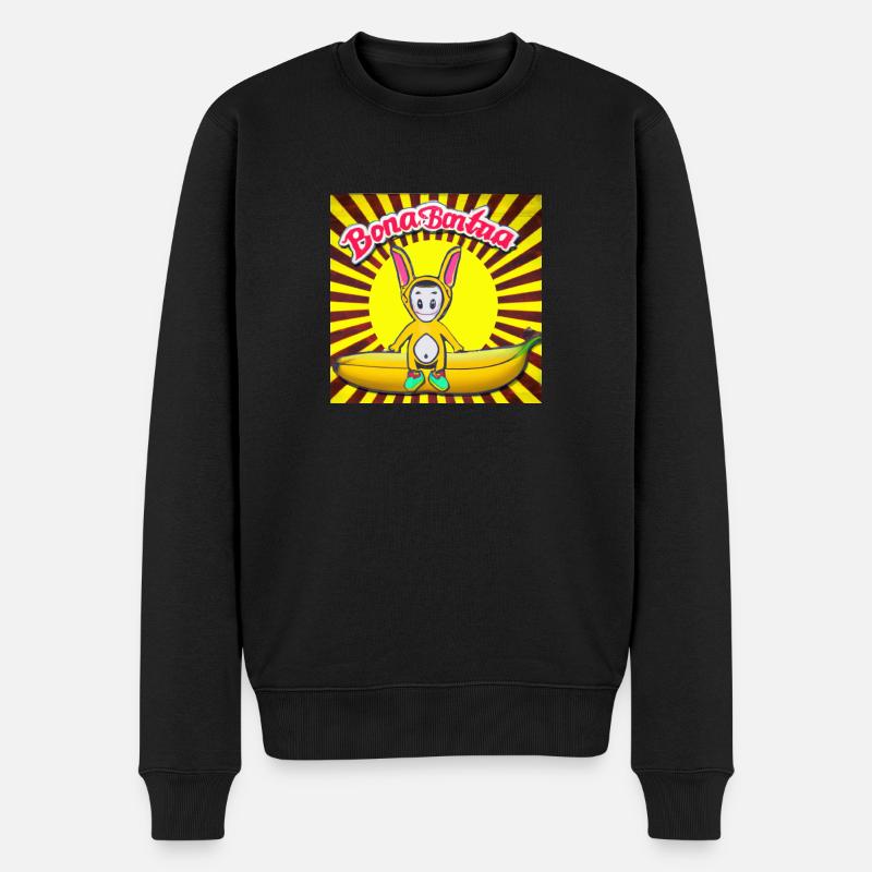 Banana - Männer Premium Bio Pullover - Schwarz