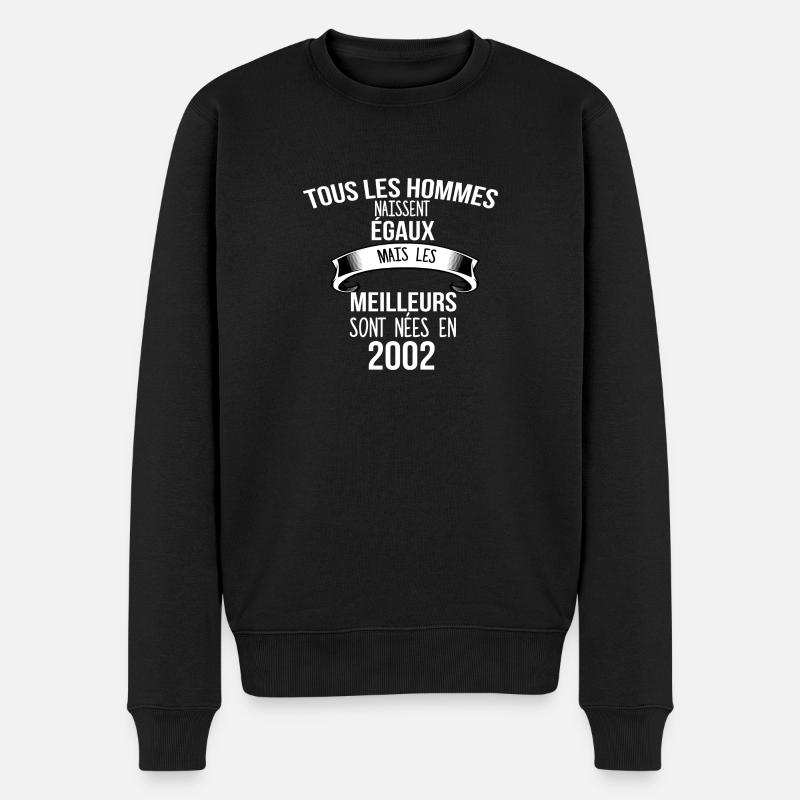 2002 cadeau humour - Pull Premium bio Homme - noir