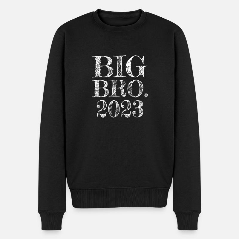 Großer Bruder 2023 Big Bro 23 - Männer Premium Bio Pullover - Schwarz