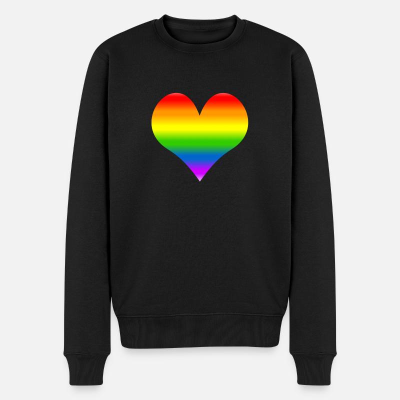 coeur arc - Pull Premium bio Homme - noir